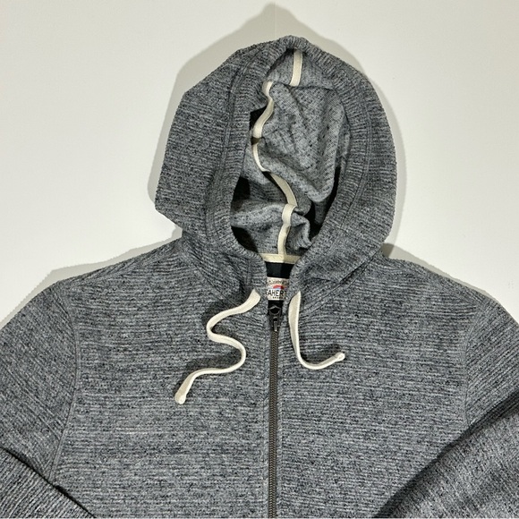 Men’s Faherty Waffle Zip Hoodie, Grey Storm Heather, Size Medium, MKS2305-GSH - Picture 5 of 11